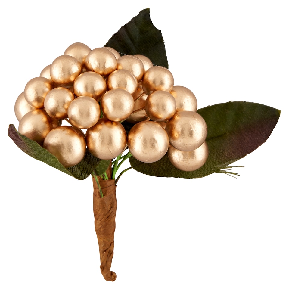 XD2825 kytica so zlatými bobuľami