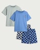 image 1 of F&F 2-Pack Pure Cotton Check Pyjama Sets in Green