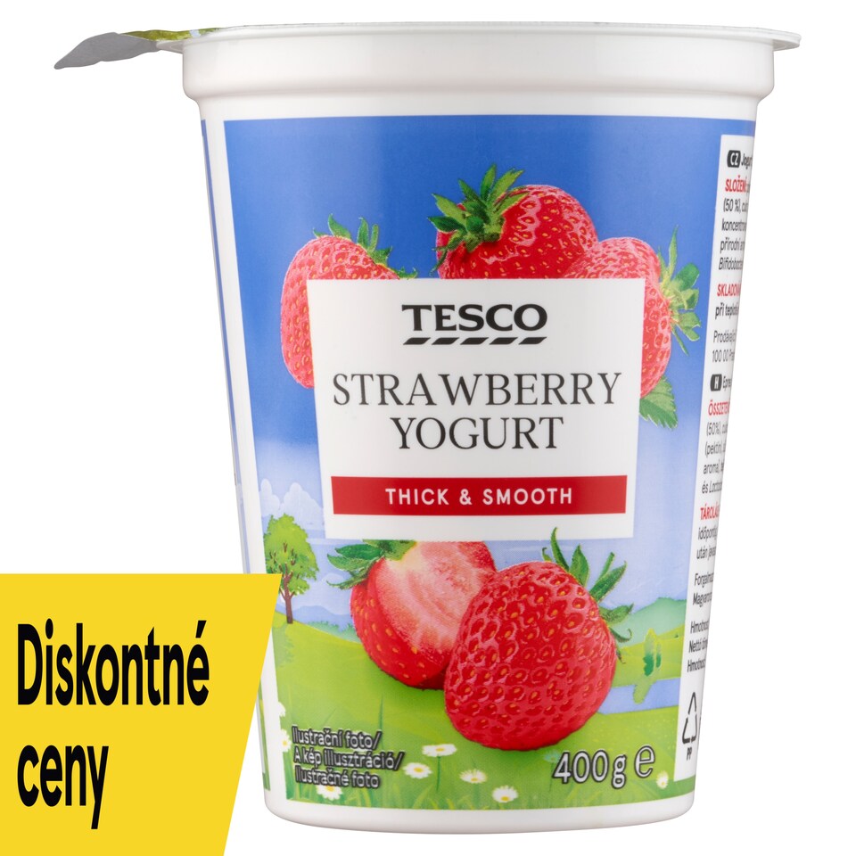 Tesco Jogurt jahodový 400 g