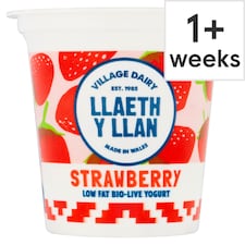 Llaeth Y Llan Low Fat Strawberry Yogurt 125G (L)