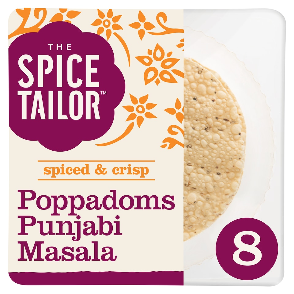 image 1 of The Spice Tailor Punjabi Masala Poppadoms 8 pack 9g