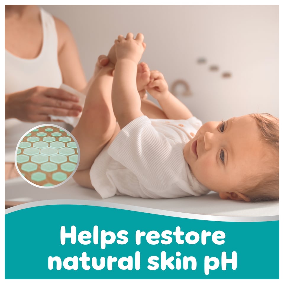 image 1 of Pampers 99% Water Baby Wipes 9x 60 Wipes