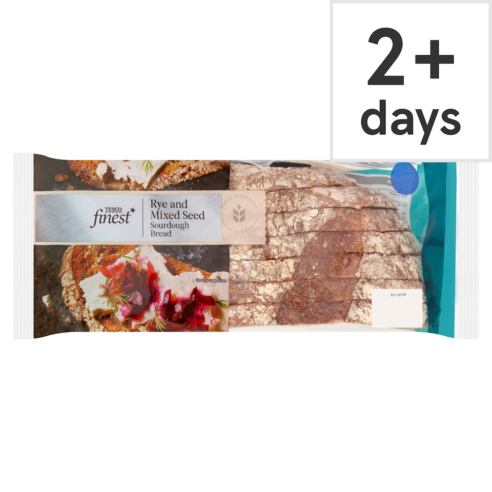 Tesco Finest Rye & Mixed Seed Sourdough loaf 400G
