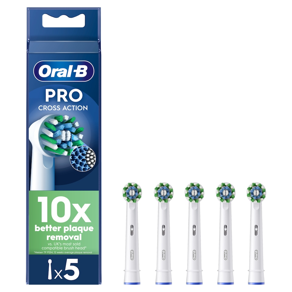 image 1 of Oral-B Pro C/Act Electric Replacement White Toothbrush Heads 5 Pack