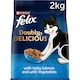 image 1 of Felix Dry Doubly Delicious Salmon & Vegetables Cat Food 2kg
