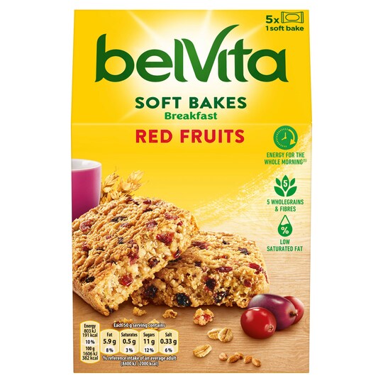 Belvita Soft Bakes Red Berries 250G
