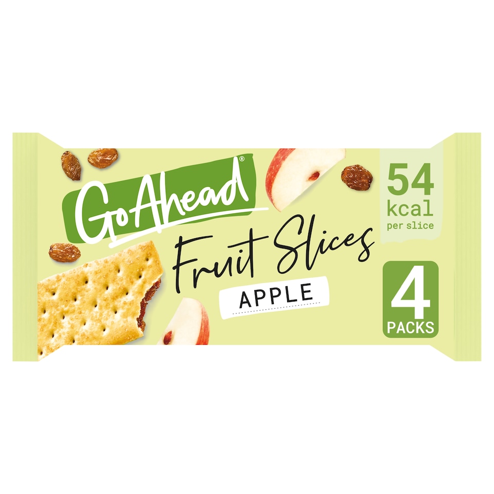 image 1 of Go Ahead Apple Crispy Fruit Slices Snack Bars Multipack 4 x 43.6g