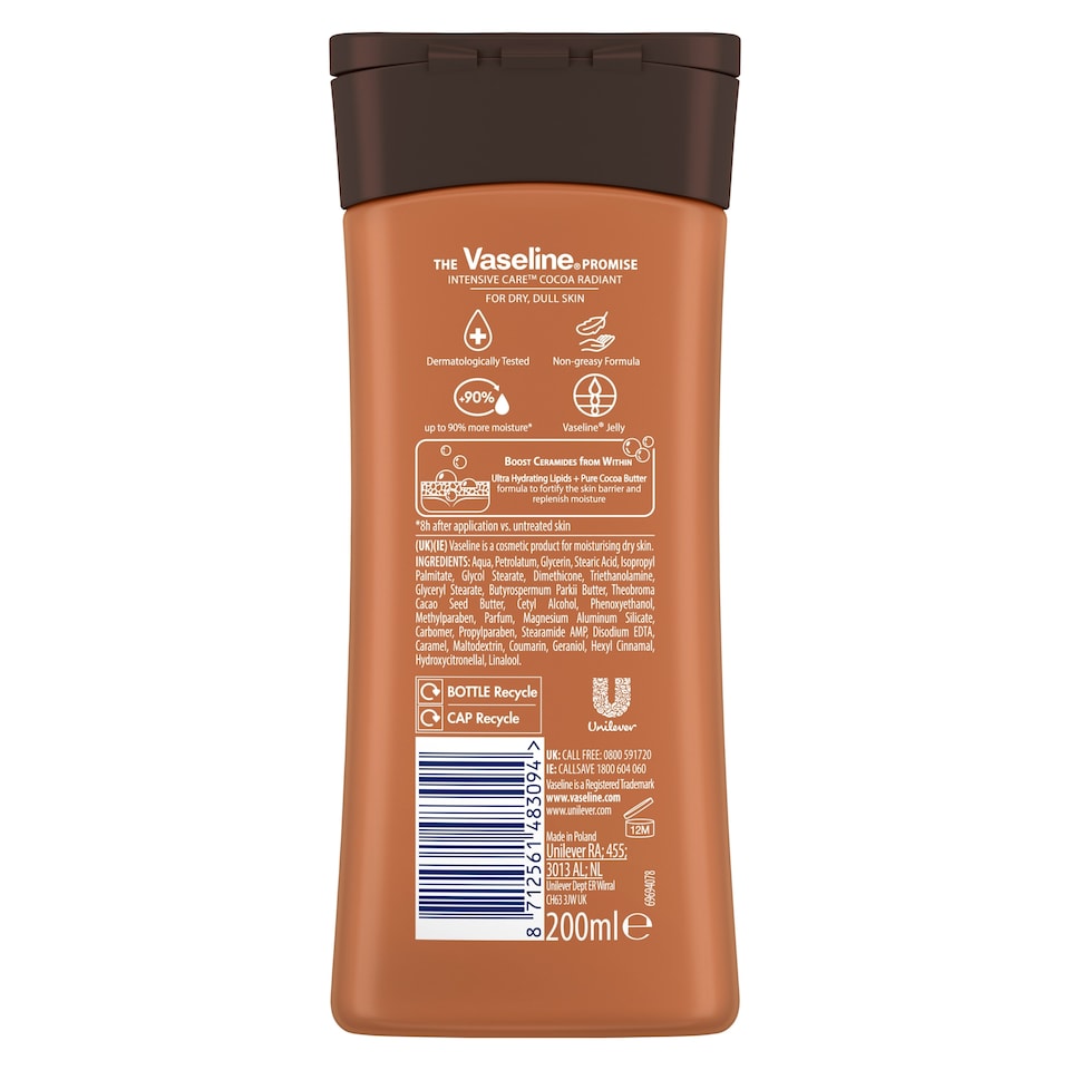 image 1 of Vaseline Intensive Care Cocoa Lotion 200Ml