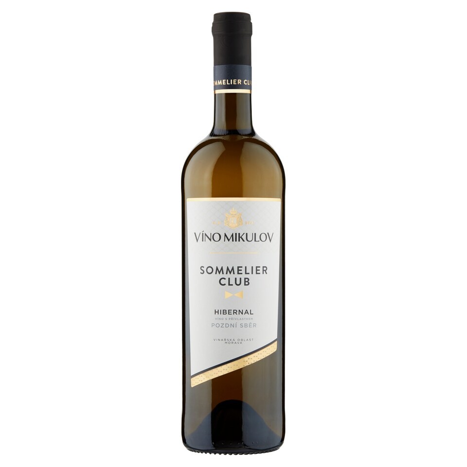 Víno Mikulov Sommelier Club Hibernal víno s přívlastkem pozdní sběr polosuché bílé 0,75l