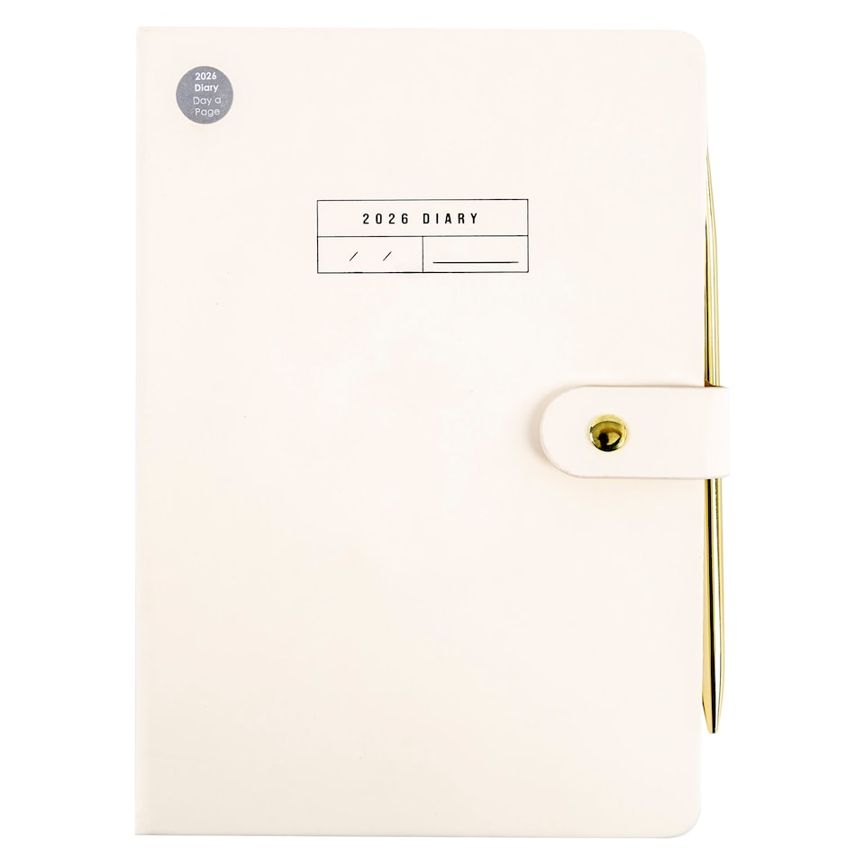 A5 DAY TO A PAGE DIARY & PEN 2026
