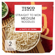 Tesco Straight To Wok Medium Noodles 300G