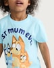 image 2 of Bluey Pure Cotton Best Mum Ever T-Shirt in Blue