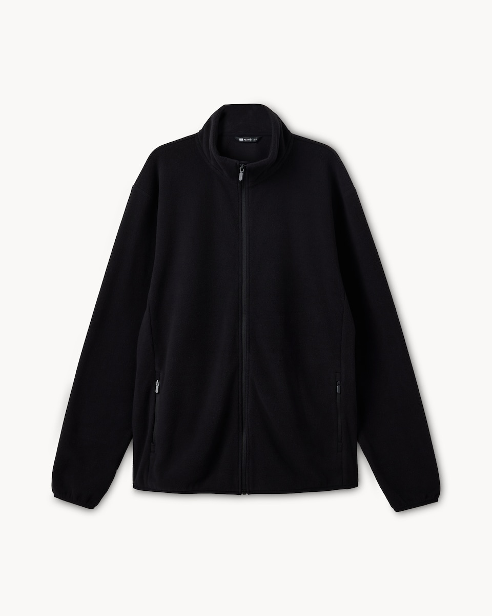 image 1 of F&F Active EVERYHOUR Zip Through Fleece in Black