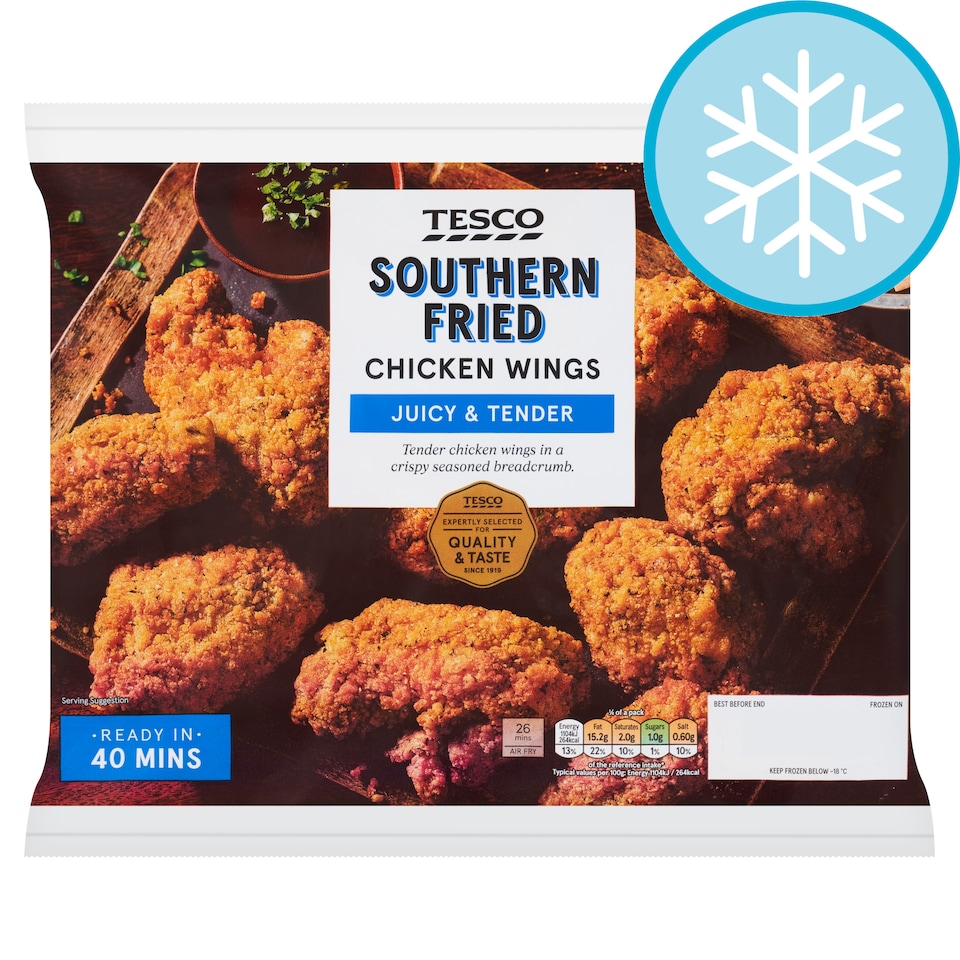 Tesco Southern Fried Chicken Wings 650g