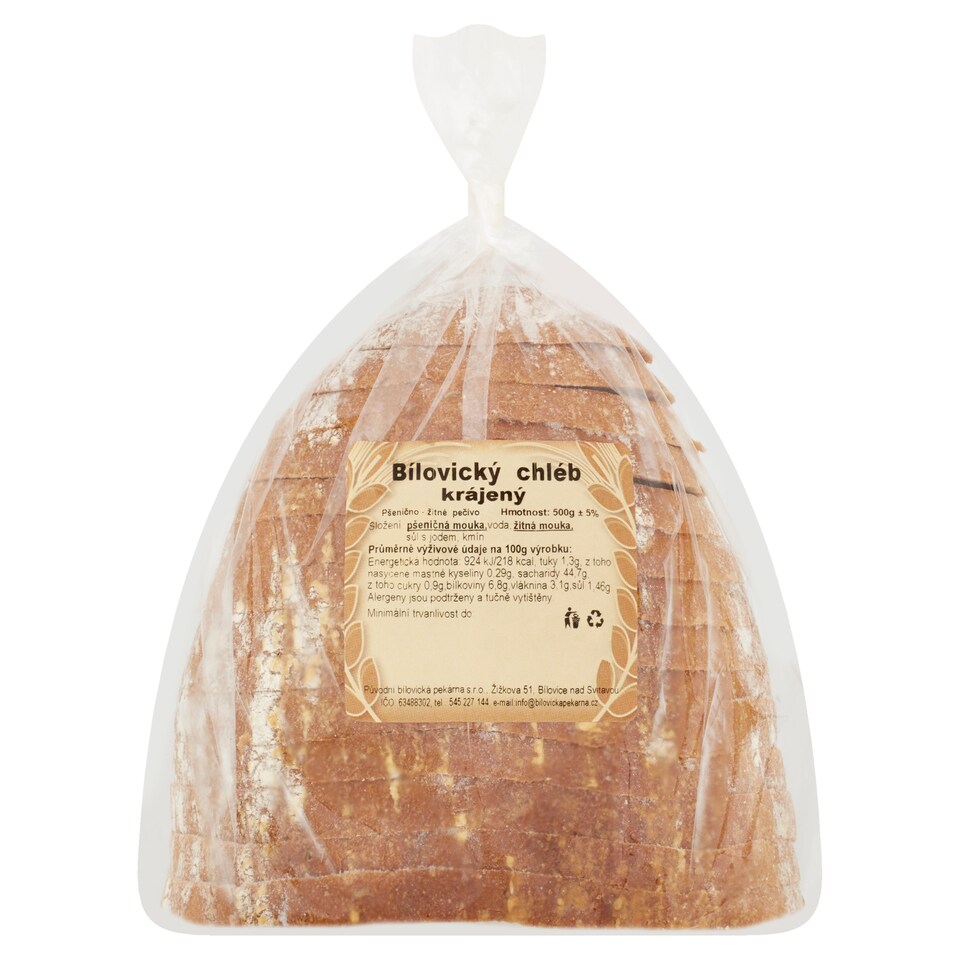 Obrázek 1 pro produkt Bílovický chléb krájený 500g