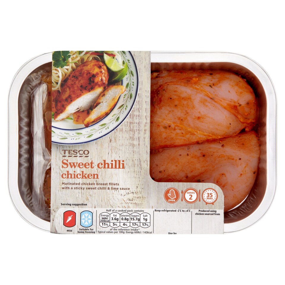 Tesco Sweet Chicken Breasts 320G