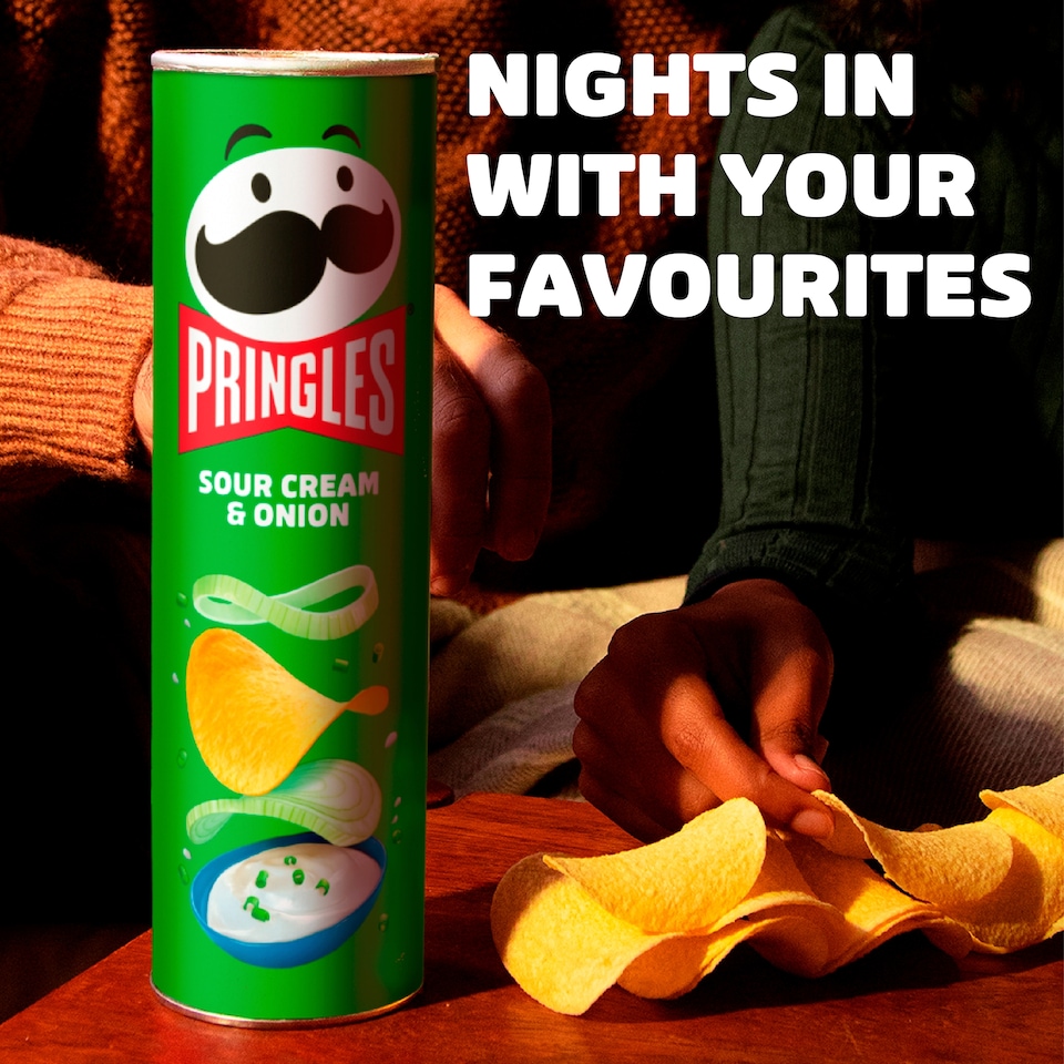 image 1 of Pringles Sour Cream & Onion Sharing Crisps 165g