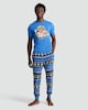 image 2 of Bullseye Pure Cotton T-Shirt and Cuffed Joggers Pyjamas Set in Multi