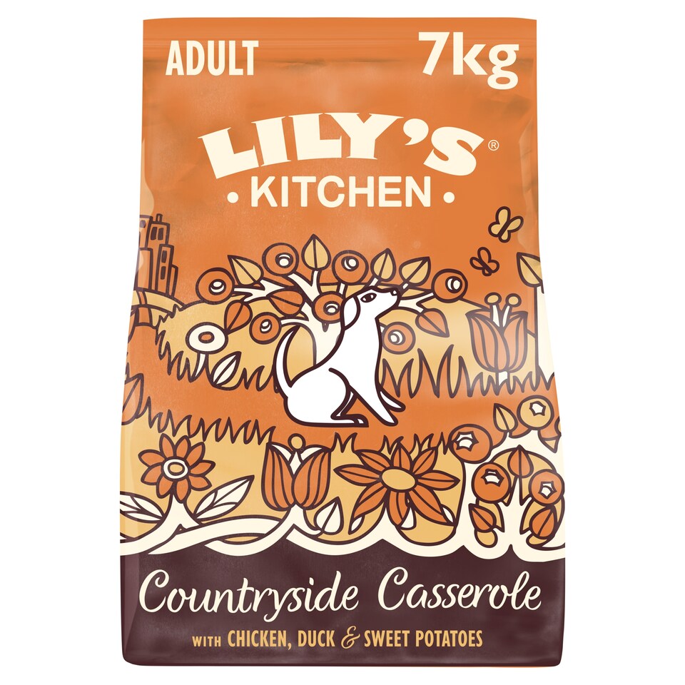 image 1 of Lily's Kitchen Countryside Casserole with Chicken, Duck & Sweet Potatoes Dry Dog Food 7kg