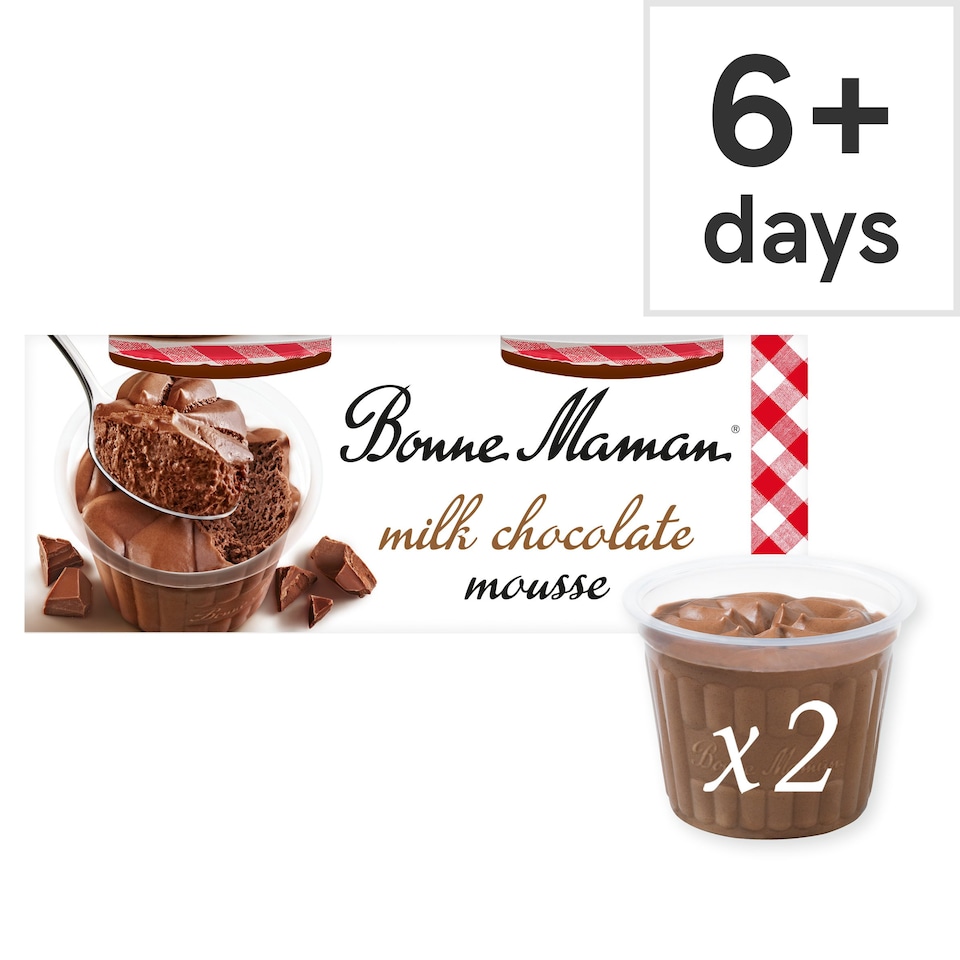 image 1 of Bonne Maman Chocolate Mousse Dessert 2x70g
