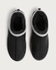 image 2 of F&F Faux Fur Lined Mule Slippers in Black