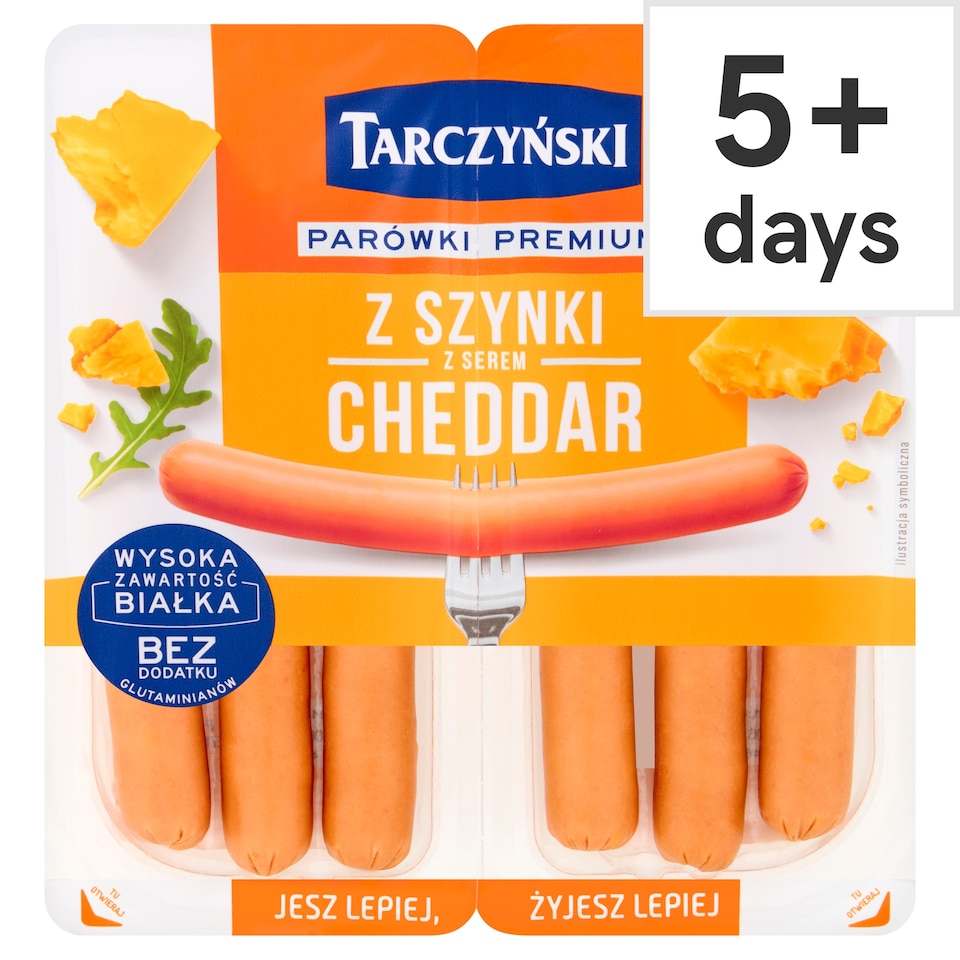 Tarczynski Ham Frankfurters with Cheddar Cheese 180g