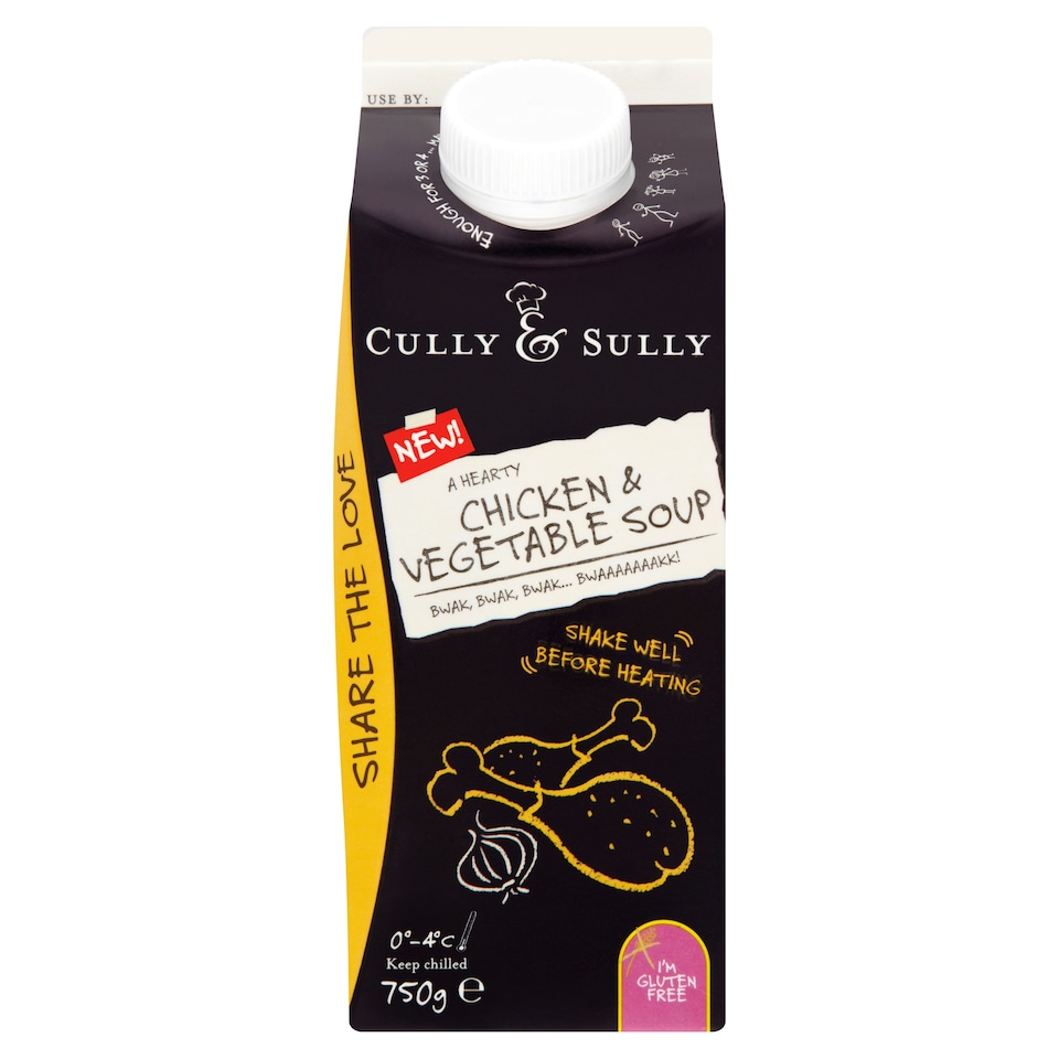 Cully And Sully Chicken & Vegetable Soup 750G
