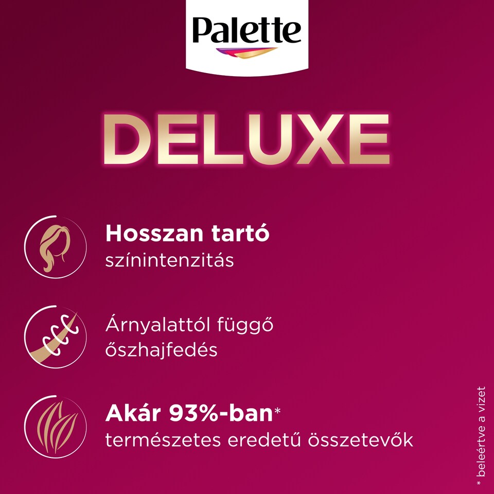 Palette Deluxe 1-1 kékesfekete tartós hajfesték  1. kép