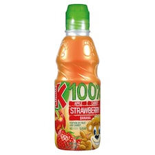 Kubus Banana & Strawberry 100% Drink 300Ml