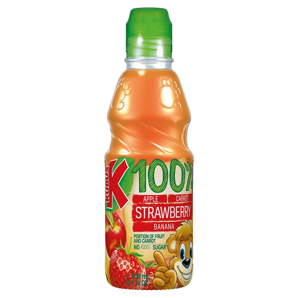 Kubus Banana & Strawberry 100% Drink 300Ml
