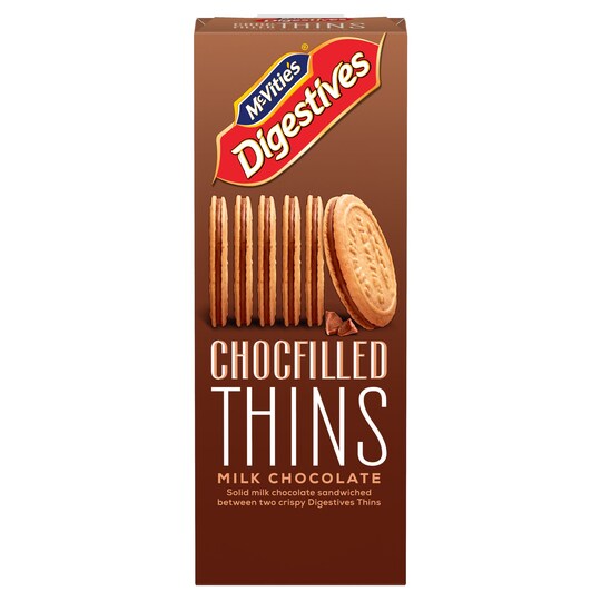 Mcvitie's Chocolate Filled Thins Milk Chocolate 130G