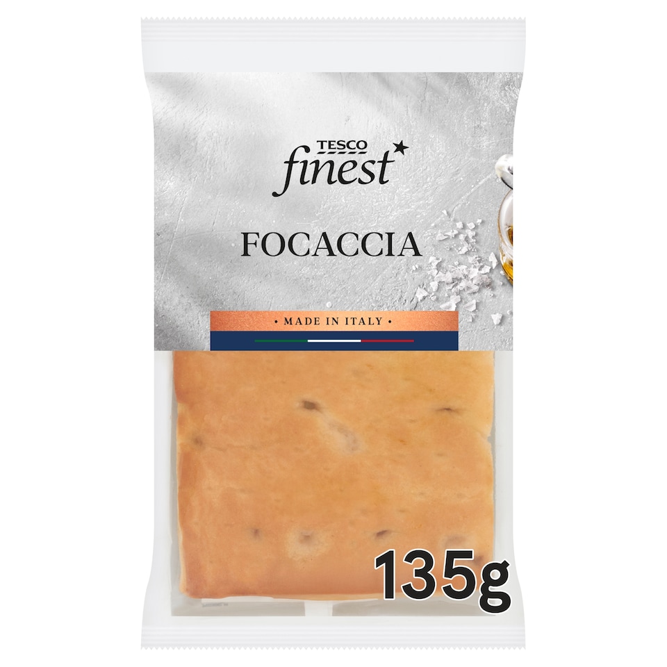 Tesco Finest Focaccia Plain 135g