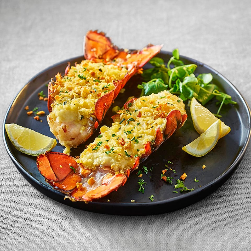 3. Tesco Finest Two Wild Lobster Thermidor Tails 280g (Serves 2)