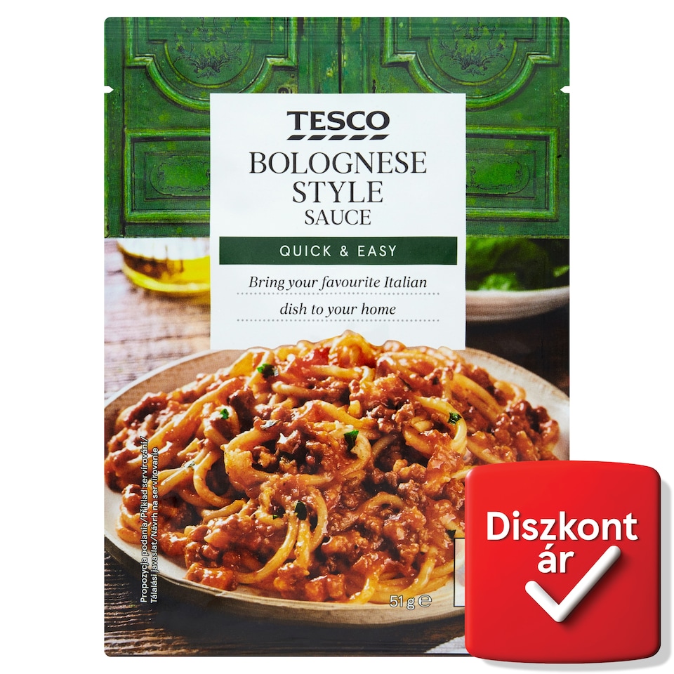 Tesco bolognai szósz alappor 51 g