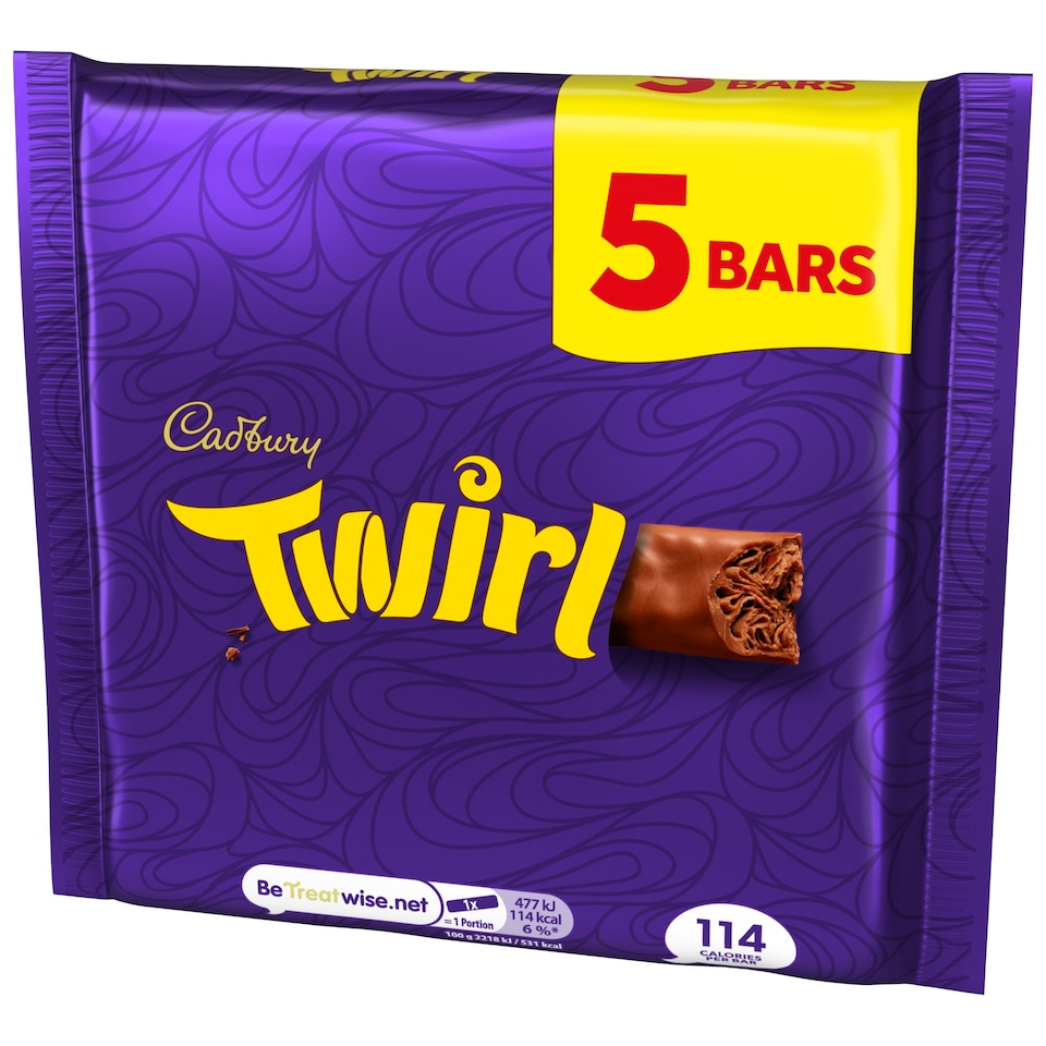 image 1 of Cadbury Twirl 5 Pack 107.5G (R)