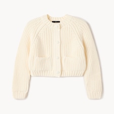 F&F Chunky Knitted Cardigan in Cream
