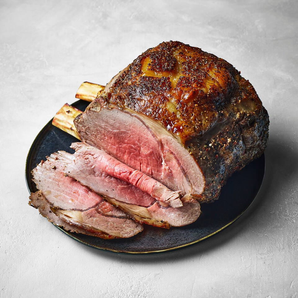 image 1 of 29. Tesco Finest 30-Day Matured Sirloin Wing Rib 1.5-2.5kg (Serves 7-12)