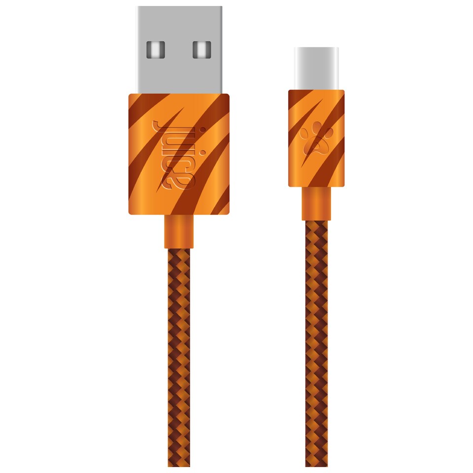 image 1 of Juice Animals Tiger 2M Type C Braided