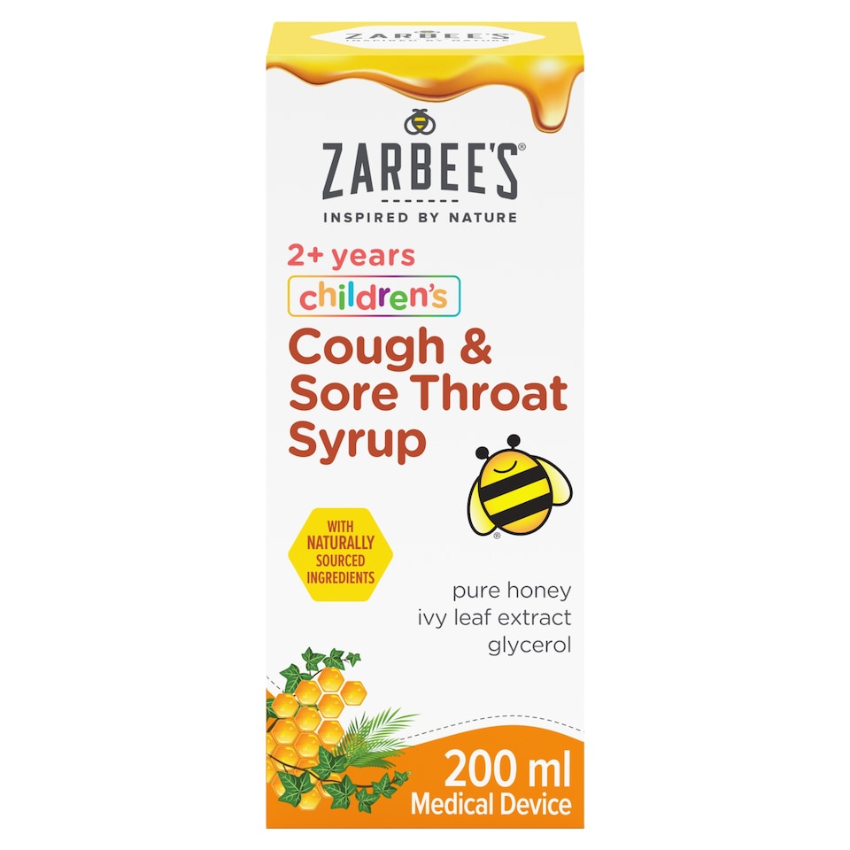 image 1 of Zarbee's 2+ Years Sore Throat & Cough Syrup 200Ml