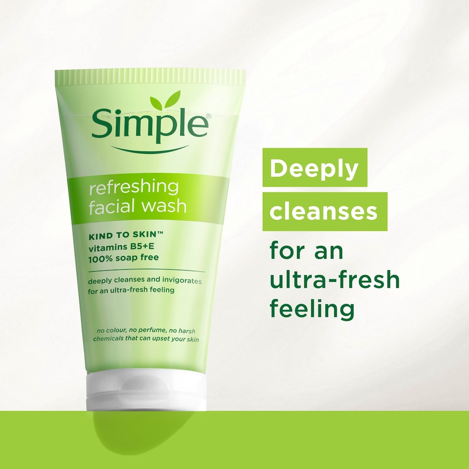 image 1 of Simple Kind To Skin Refreshing Face Wash Gel 150Ml