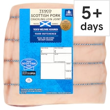 Tesco Pork Loin Crackling Joint 700g-1.3kg