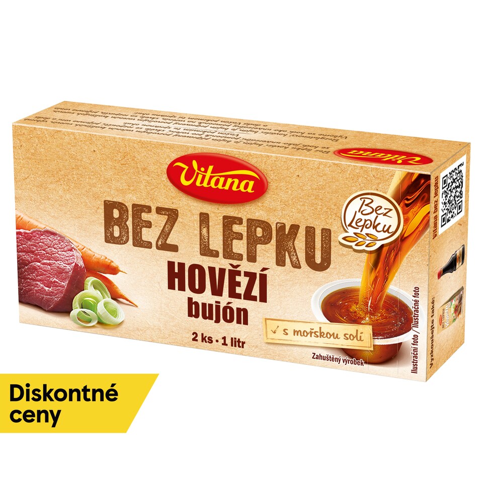Vitana Hovädzí bujón bez lepku 2 ks 56 g