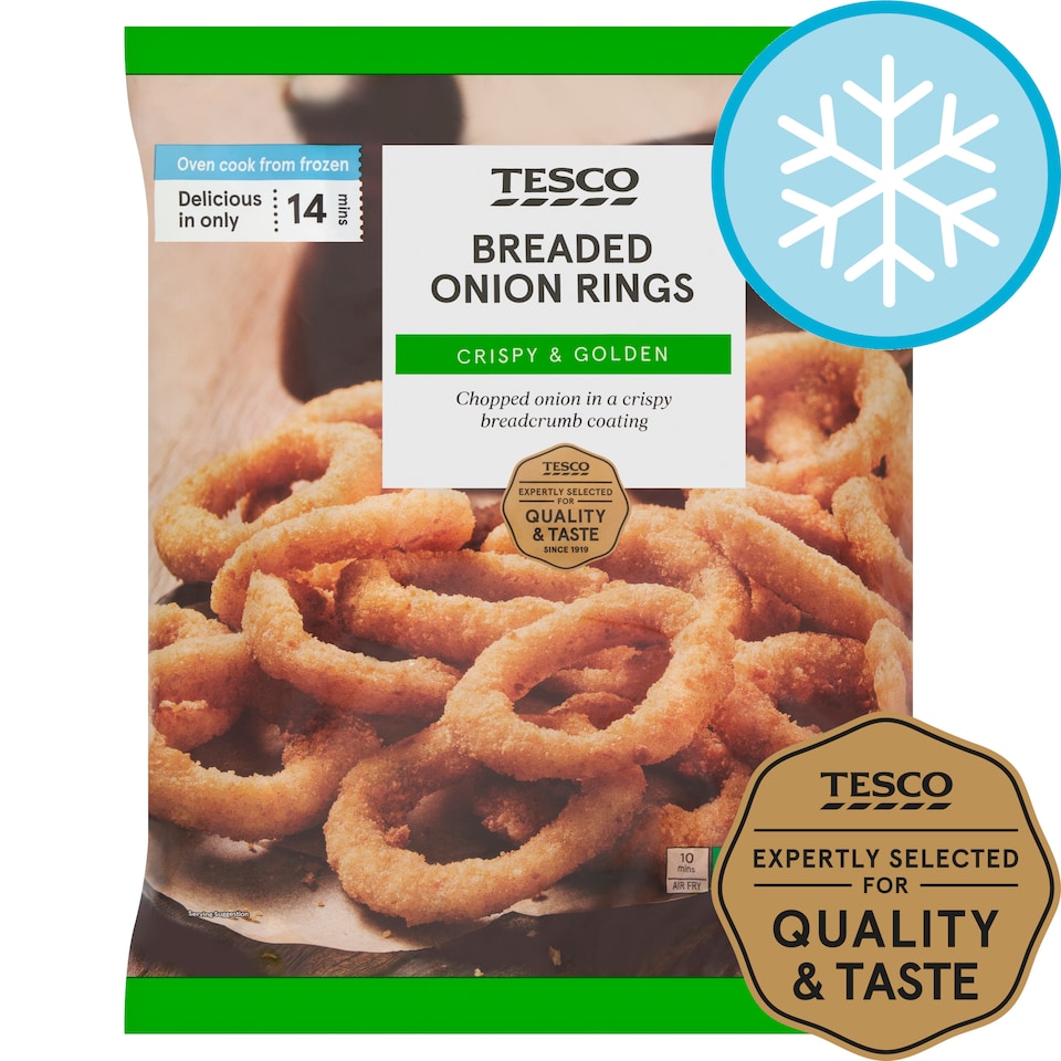 Tesco Breaded Onion Rings 750G