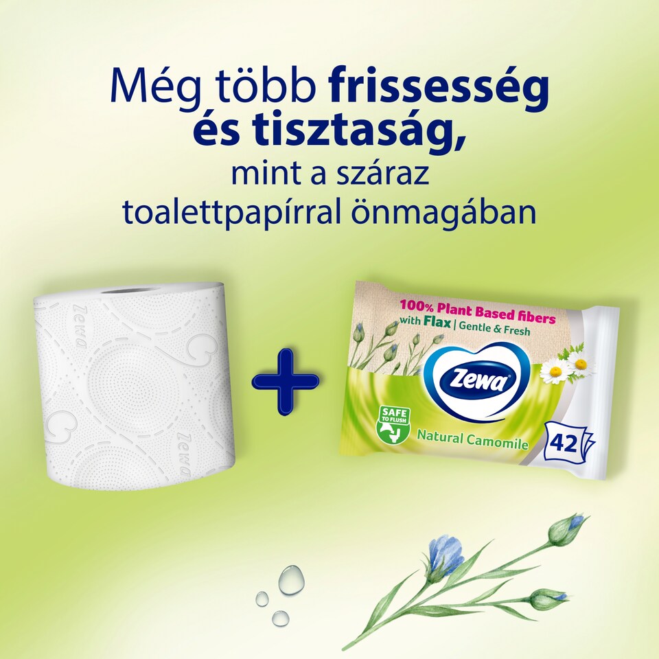 image 1 of Zewa Natural Camomile nedves toalettpapír 42 db