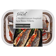 Tesco Finest Mediterranean Inspired Sea Bass Fillets 301G