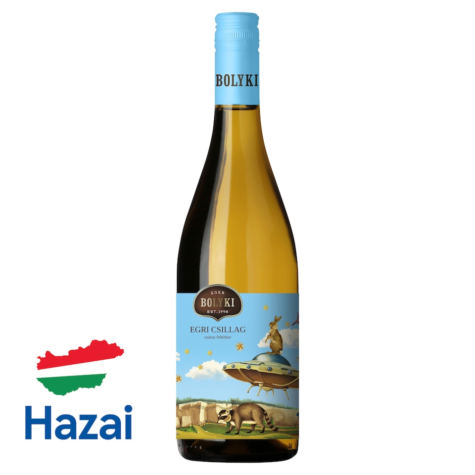Bolyki Egri Csillag száraz classicus fehér bor 12% 0,75 l