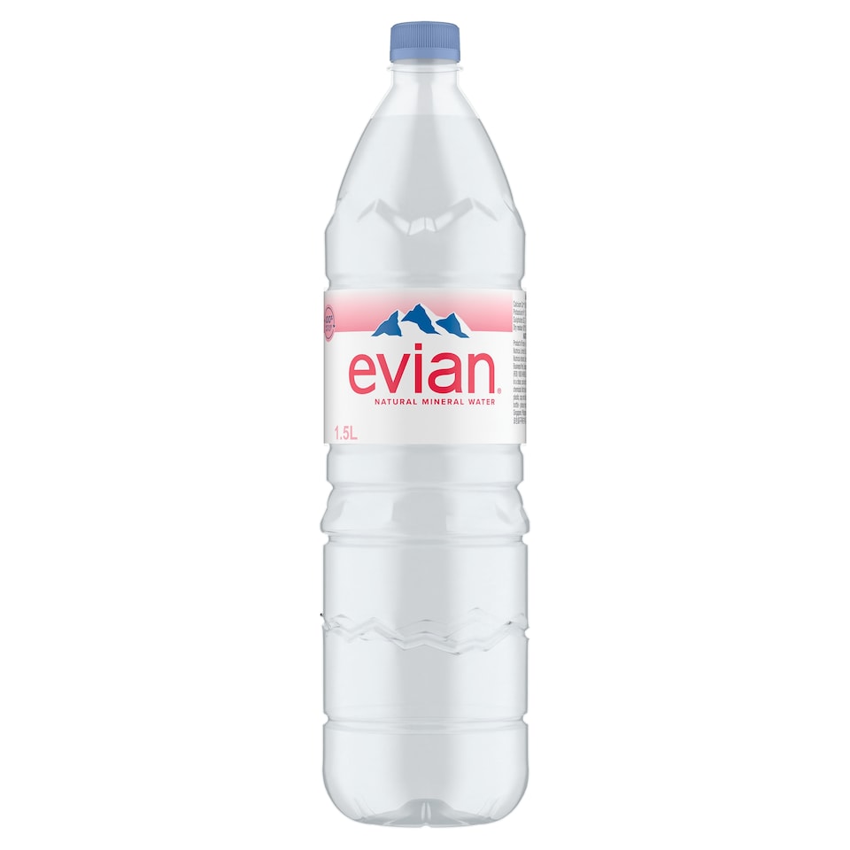 Evian Natural Bottled Mineral Still Water 1.5L