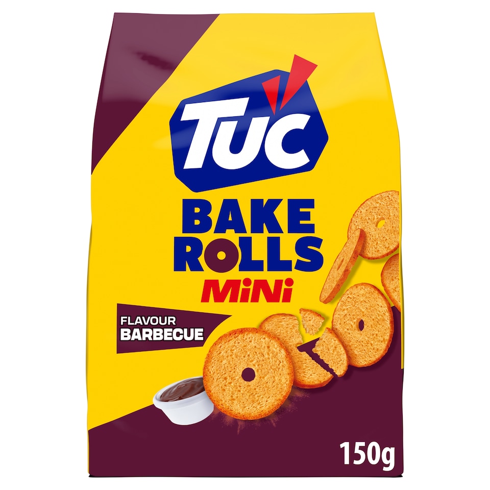 TUC Bake Rolls Mini príchuť BBQ 150 g