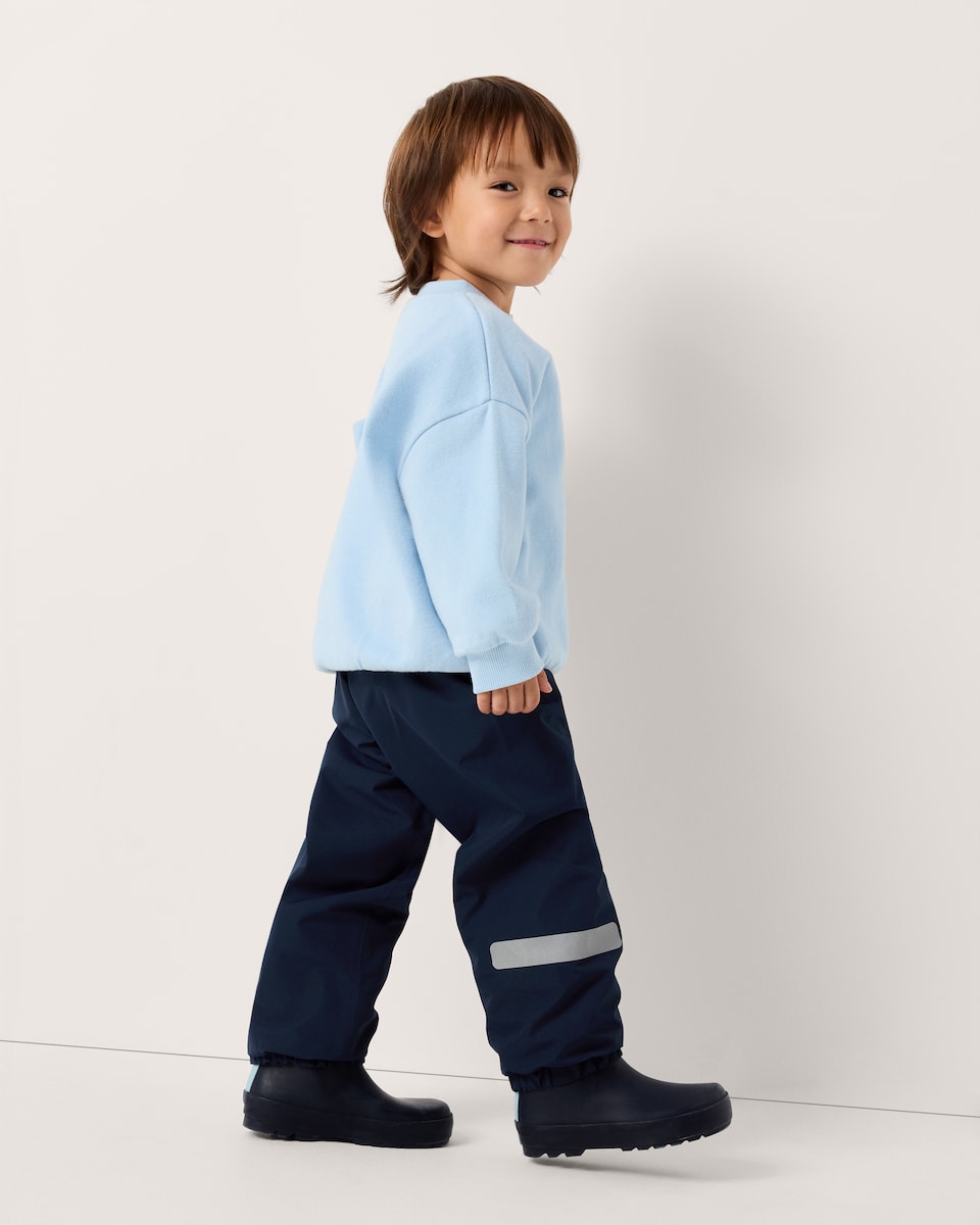 image 1 of F&F Boys Waterproof Trousers in Navy