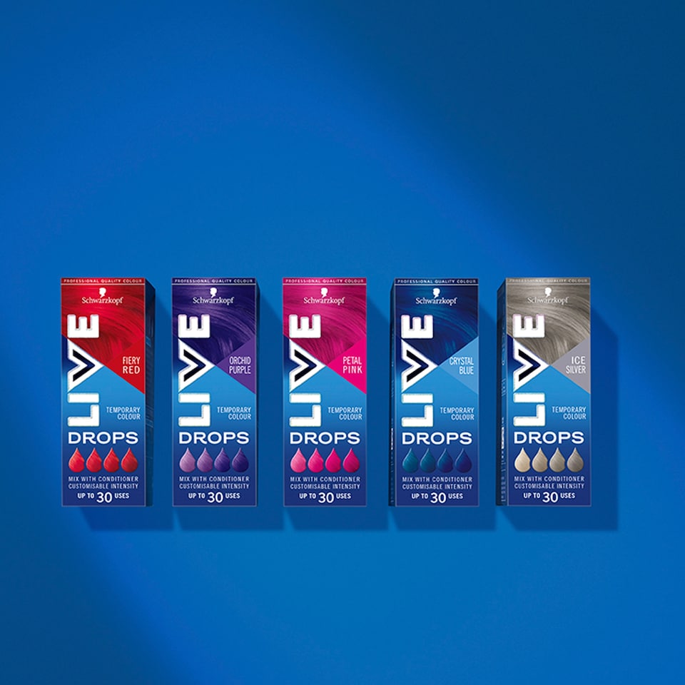 Obrázek 1 pro produkt Schwarzkopf Live Drops barvicí kapky na vlasy Ohnivá červená 30ml